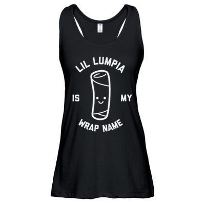 Lil Lumpia Is My Wrap Name Funny Food Ladies Essential Flowy Tank