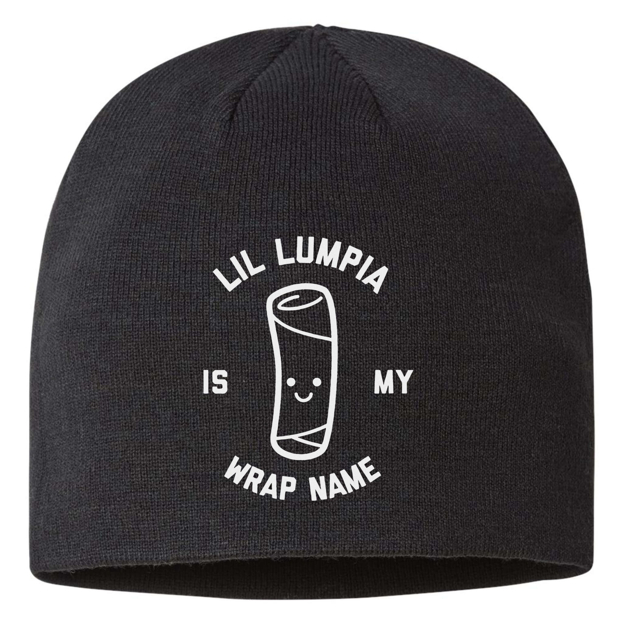 Lil Lumpia Is My Wrap Name Funny Food Sustainable Beanie