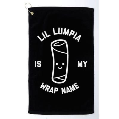 Lil Lumpia Is My Wrap Name Funny Food Golf Towel