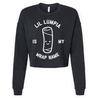 Lil Lumpia Is My Wrap Name Funny Food Cropped Pullover Crew