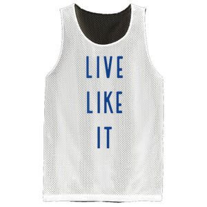 Live Like It Mesh Reversible Basketball Jersey Tank