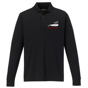 Longshore Life Ilwu Cranes Containers Utr Performance Long Sleeve Polo