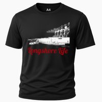 Longshore Life Ilwu Cranes Containers Utr Cooling Performance Crew T-Shirt