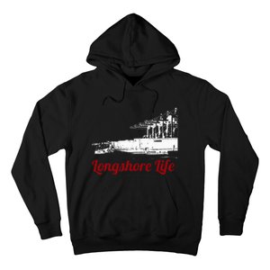 Longshore Life Ilwu Cranes Containers Utr Hoodie