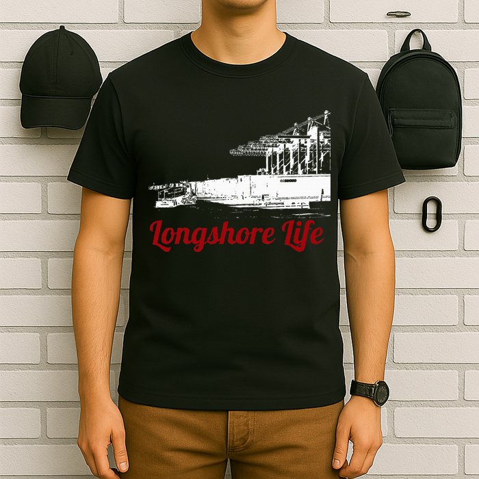 Longshore Life Ilwu Cranes Containers Utr T-Shirt