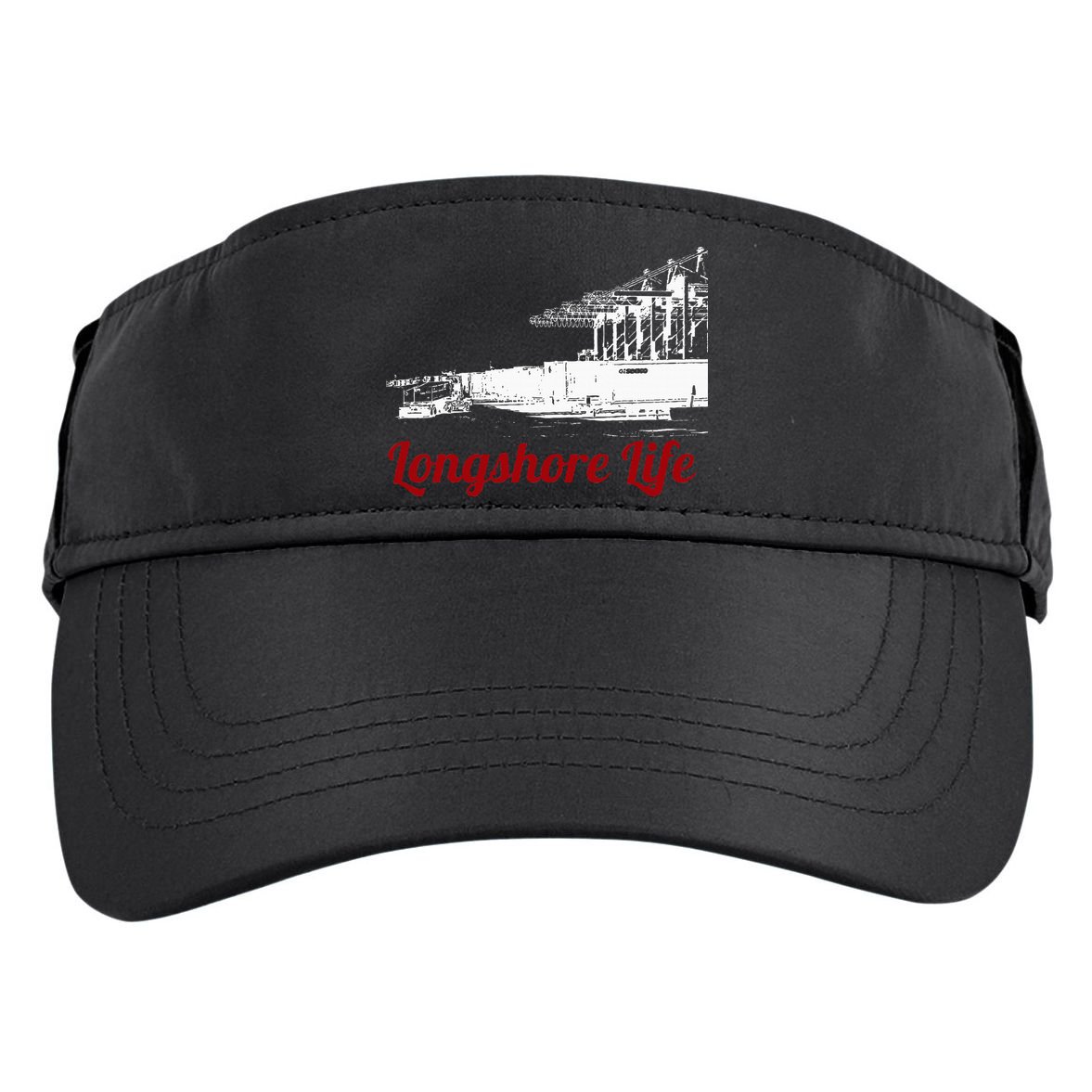 Longshore Life Ilwu Cranes Containers Utr Adult Drive Performance Visor