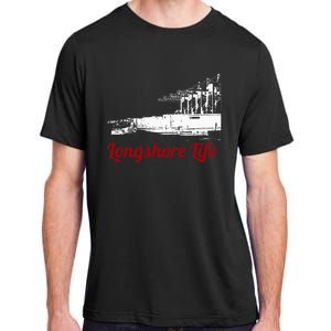 Longshore Life Ilwu Cranes Containers Utr Adult ChromaSoft Performance T-Shirt