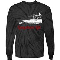 Longshore Life Ilwu Cranes Containers Utr Tie-Dye Long Sleeve Shirt