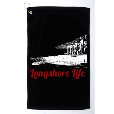 Longshore Life Ilwu Cranes Containers Utr Golf Towel