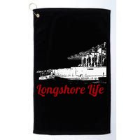 Longshore Life Ilwu Cranes Containers Utr Golf Towel