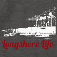 Longshore Life Ilwu Cranes Containers Utr Vector Backpack