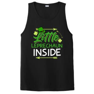 Little Leprechaun Inside St Patricks Day Pregnant Great Gift PosiCharge Competitor Tank