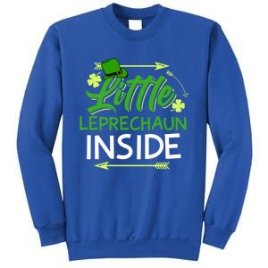 Little Leprechaun Inside St Patricks Day Pregnant Great Gift Sweatshirt