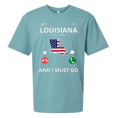 Louisiana Louisiana Is Calling And I Must Go Sueded Cloud Jersey T-Shirt