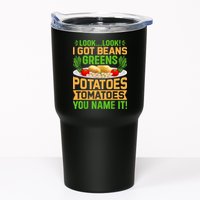Look Look I Got Beans Greens Potatoes Tomatoes You Name It Tumbler