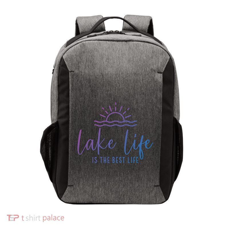 Lake Life Is The Best Life Lake Vibes Summer Vacation Gift Vector Backpack