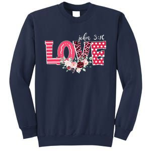 LOVE Leopard John 316 Christian Cute Valentine's Day Gifts Sweatshirt