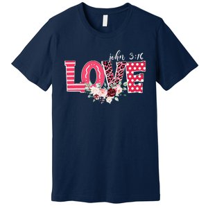 LOVE Leopard John 316 Christian Cute Valentine's Day Gifts Premium T-Shirt