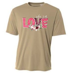 LOVE Leopard John 316 Christian Cute Valentine's Day Gifts Cooling Performance Crew T-Shirt