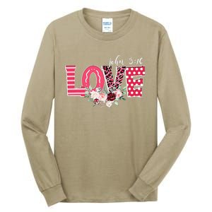 LOVE Leopard John 316 Christian Cute Valentine's Day Gifts Tall Long Sleeve T-Shirt