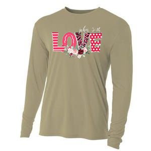 LOVE Leopard John 316 Christian Cute Valentine's Day Gifts Cooling Performance Long Sleeve Crew