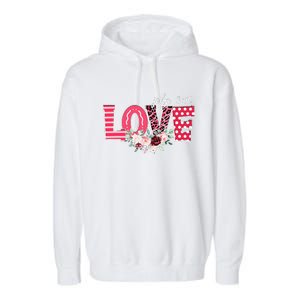 LOVE Leopard John 316 Christian Cute Valentine's Day Gifts Garment-Dyed Fleece Hoodie