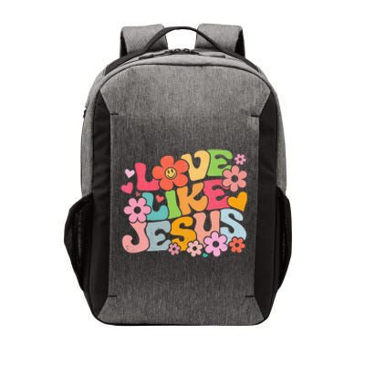 Love Like Jesus Christian Bible Verse Trendy Floral Vector Backpack