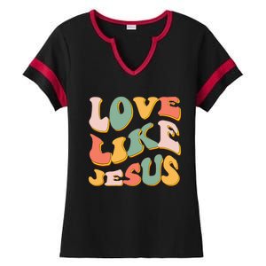 Love Like Jesus Graphic Tee Ladies Halftime Notch Neck Tee