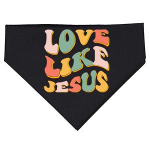 Love Like Jesus Graphic Tee USA-Made Doggie Bandana