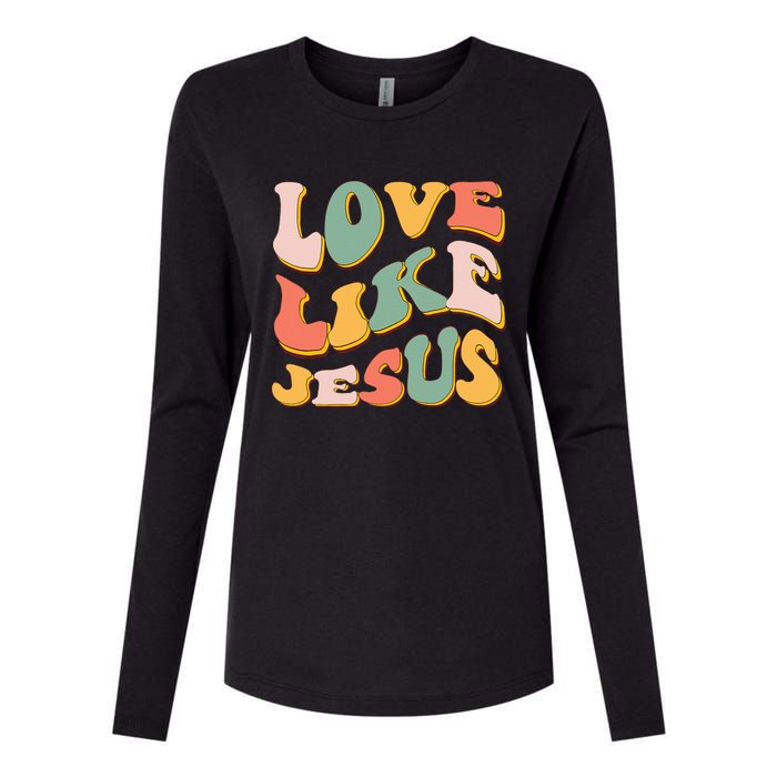 Love Like Jesus Graphic Tee Womens Cotton Relaxed Long Sleeve T-Shirt