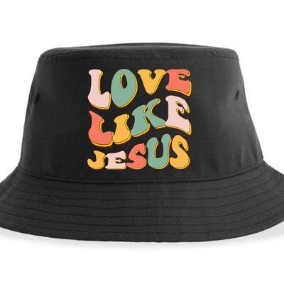 Love Like Jesus Graphic Tee Sustainable Bucket Hat