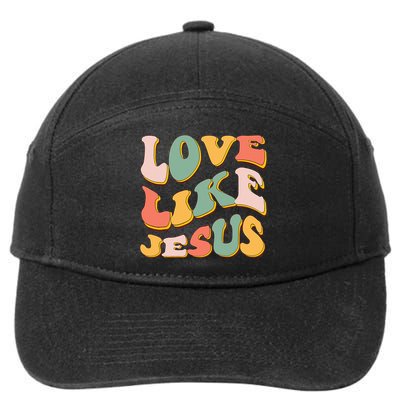 Love Like Jesus Graphic Tee 7-Panel Snapback Hat