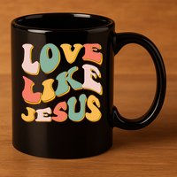 Love Like Jesus Graphic Tee 11oz C Handle Ceramic Mug