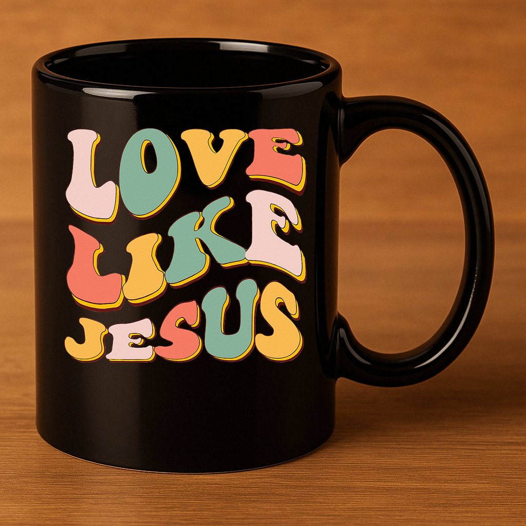 Love Like Jesus Graphic Tee 11oz C Handle Ceramic Mug