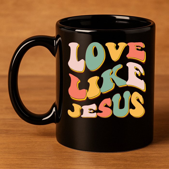 Love Like Jesus Graphic Tee 11oz C Handle Ceramic Mug