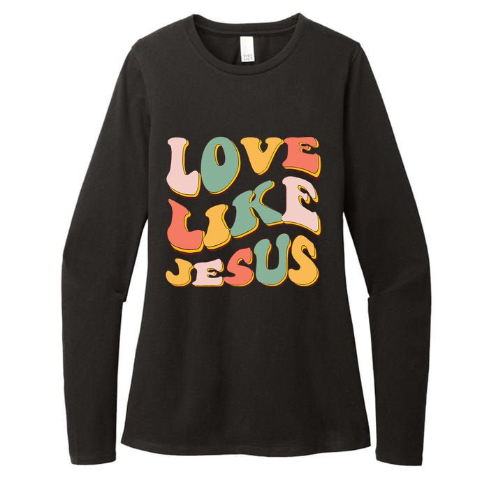 Love Like Jesus Graphic Tee Womens CVC Long Sleeve Shirt