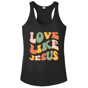 Love Like Jesus Graphic Tee Ladies PosiCharge Competitor Racerback Tank