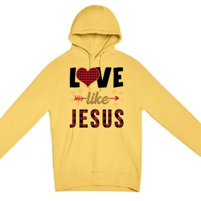 Love Like Jesus Cute Leopard Premium Pullover Hoodie