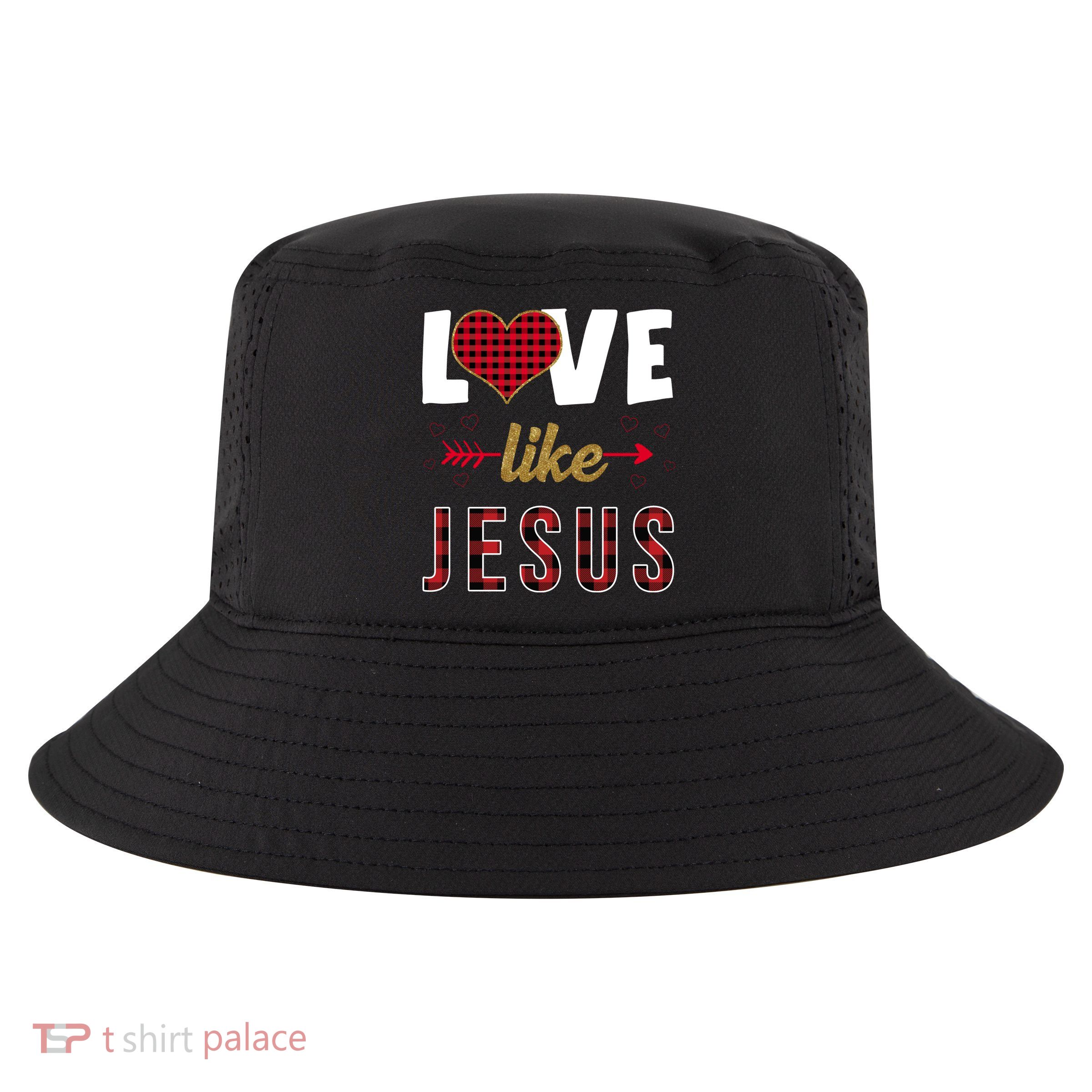 Love Like Jesus Cute Leopard Cool Comfort Performance Bucket Hat