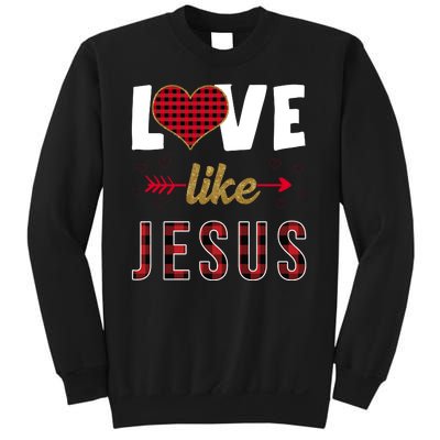 Love Like Jesus Cute Leopard Sweatshirt