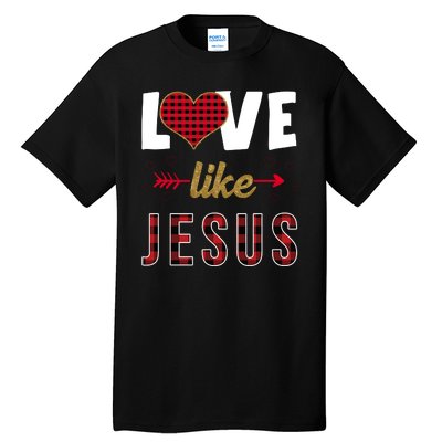 Love Like Jesus Cute Leopard Tall T-Shirt