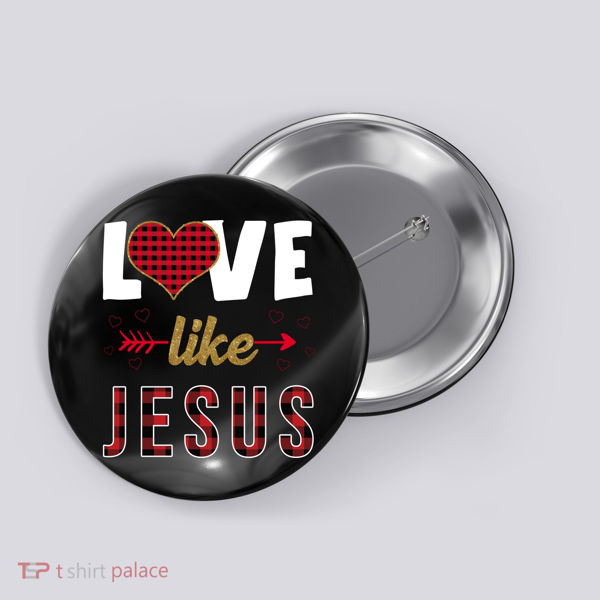 Love Like Jesus Cute Leopard Button