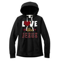 Love Like Jesus Cute Leopard Women's Fleece Hoodie