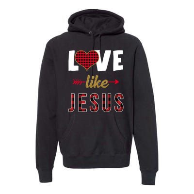 Love Like Jesus Cute Leopard Premium Hoodie