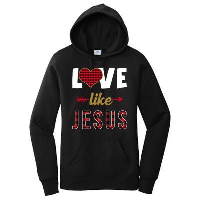 Love Like Jesus Cute Leopard Women's Pullover Hoodie