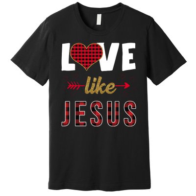 Love Like Jesus Cute Leopard Premium T-Shirt