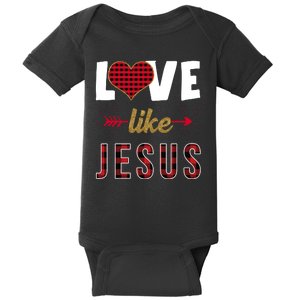 Love Like Jesus Cute Leopard Baby Bodysuit