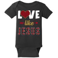 Love Like Jesus Cute Leopard Baby Bodysuit