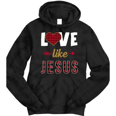 Love Like Jesus Cute Leopard Tie Dye Hoodie