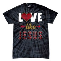 Love Like Jesus Cute Leopard Tie-Dye T-Shirt